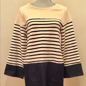 Jean stripe sweater dress